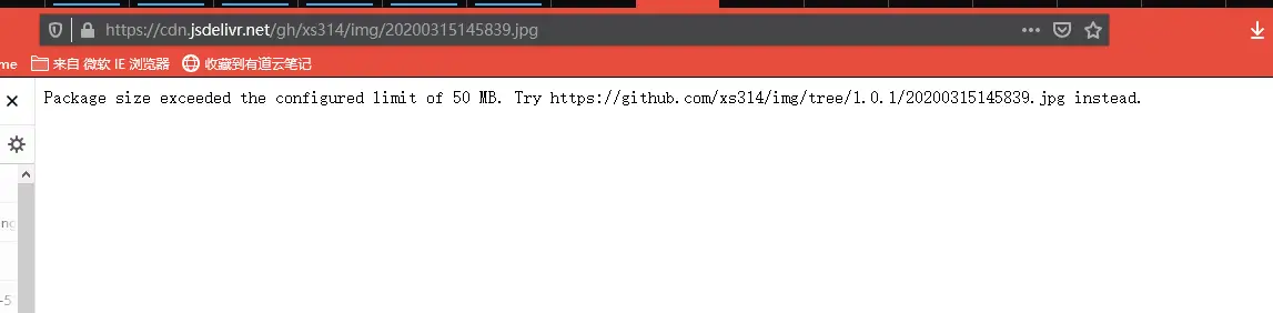 jsDelivr 提示镜像超过 50MB 限制的报错