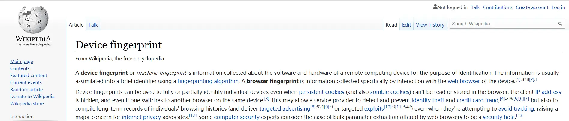 设备指纹识别原理示意图