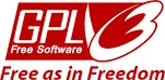 GPLv3 开源协议徽章